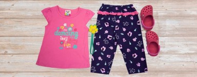 Supersun Girl Short Sleeve with Pants Set
