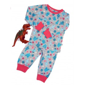 Unisex Cute Print Design Long Sleeve Pajamas