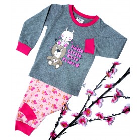 Unisex Cute Print Design Long Sleeve Pajamas