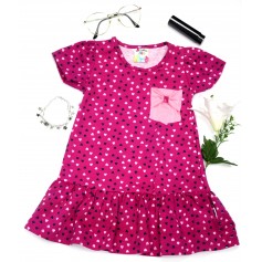 Fashion Pink Flower Dress