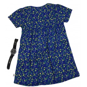 Fashion Navy Short Sleeve Dress