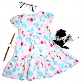 Fashion Light Pink Short Sleeve Dress