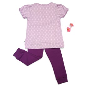 Summer Cute Cupcake Short Sleeve Long Pant Set