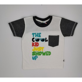 Boy Short Sleeve Suit Set(Top + Bottom)BS-86GY